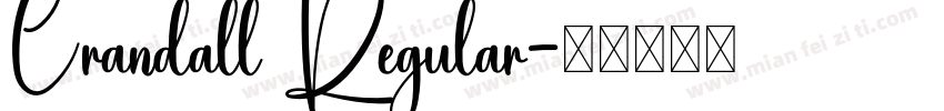 Crandall Regular字体转换